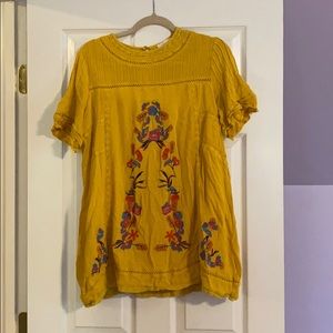 Yellow flower dress